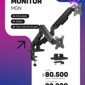 Soporte brazo doble para monitor MGN