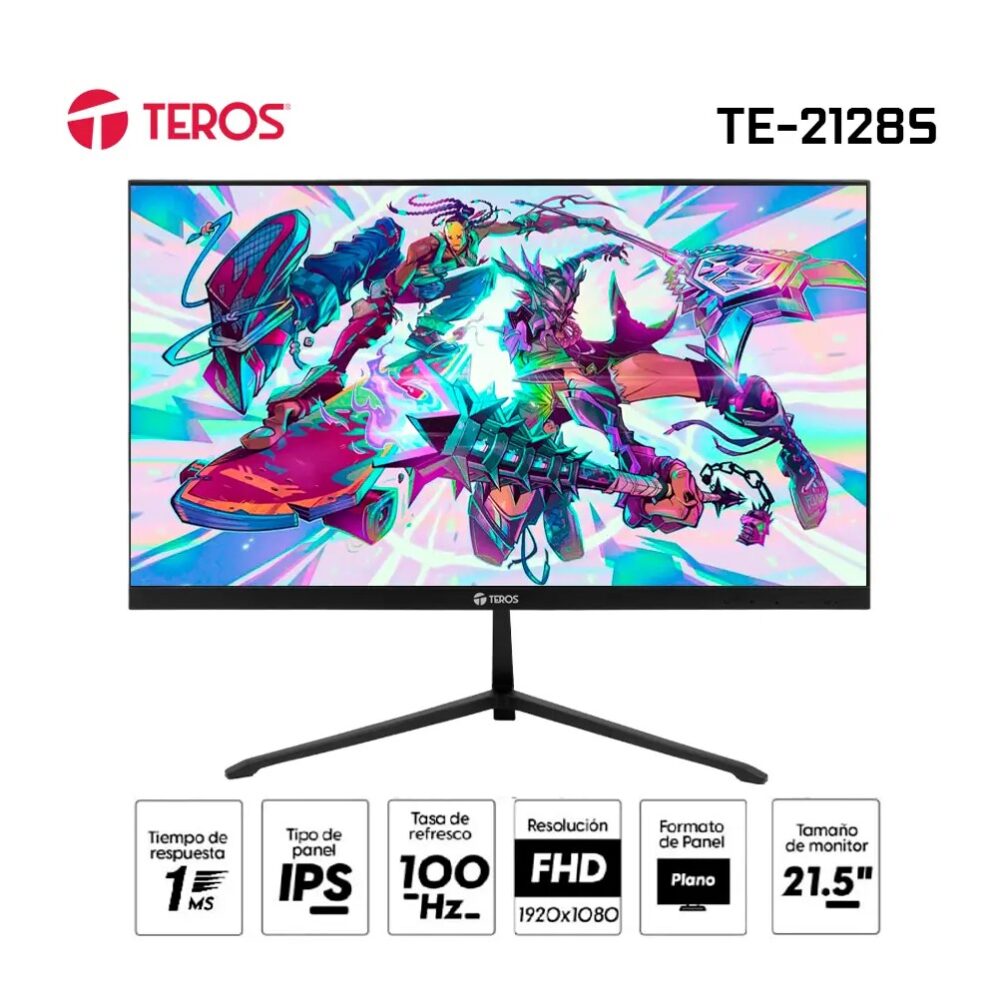Monitor 21.5" Teros TE-2128S 100hz 1ms