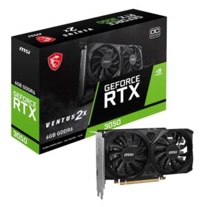 Placa de video MSI GeForce RTX 3050 Ventus 2X 6G OC