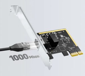 Placa de red Gigabit PCI-E Cudy PE10