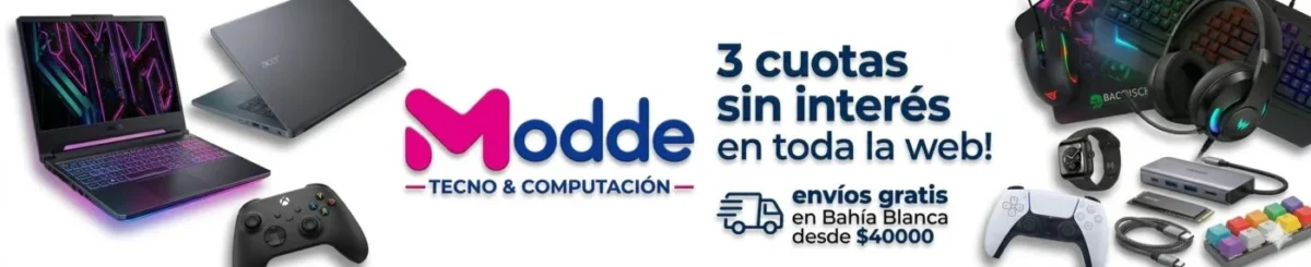 3 cuotas y envios en Modde