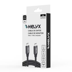 Cable USB C a C Kelyx / Reforzado / 240w / Apto para monitores 4k