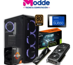 PC AMD Ryzen 5 5500 / 16gb / 512gb SSD / RTX 5050 8gb / 650w 80+ / Aureox ARX370g